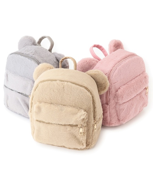 by LOVEiT（バイラビット）の「クマ耳リュック（バックパック/リュック・キッズ・ベージュ/ピンク/グレー・F）」の5枚目の写真