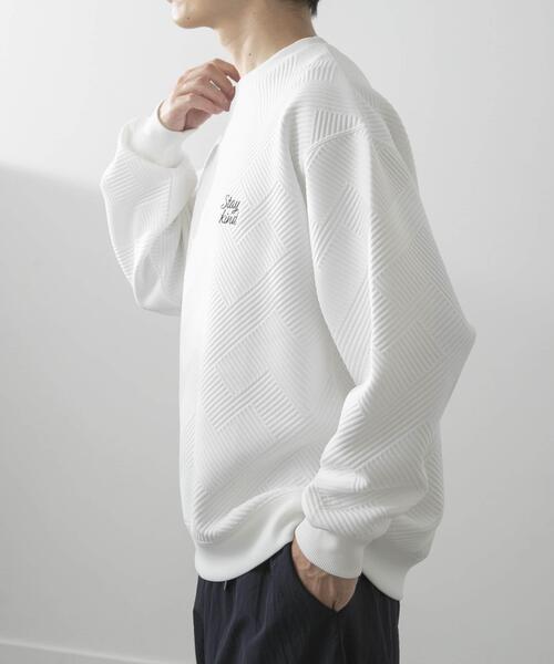 ITEMS URBANRESEARCH（アイテムズ アーバンリサーチ）の「刺繍ジャカードロングスリーブカットソー（スウェット・メンズ・ベージュ系その他/ブラウン/ホワイト/ブラック/ベージュ/グリーン系その他・LARGE/MEDIUM）」の10枚目の写真