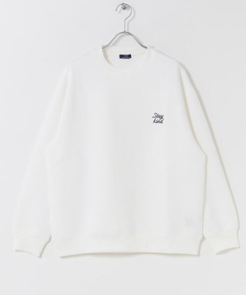 ITEMS URBANRESEARCH（アイテムズ アーバンリサーチ）の「刺繍ジャカードロングスリーブカットソー（スウェット・メンズ・ベージュ系その他/ブラウン/ホワイト/ブラック/ベージュ/グリーン系その他・LARGE/MEDIUM）」の13枚目の写真