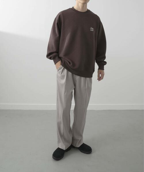 ITEMS URBANRESEARCH（アイテムズ アーバンリサーチ）の「刺繍ジャカードロングスリーブカットソー（スウェット・メンズ・ベージュ系その他/ブラウン/ホワイト/ブラック/ベージュ/グリーン系その他・LARGE/MEDIUM）」の10枚目の写真