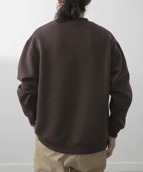 刺繍ジャカードロングスリーブカットソー（スウェット）｜ITEMS