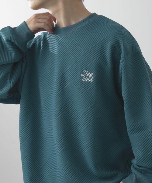 ITEMS URBANRESEARCH（アイテムズ アーバンリサーチ）の「刺繍ジャカードロングスリーブカットソー（スウェット・メンズ・ベージュ系その他/ブラウン/ホワイト/ブラック/ベージュ/グリーン系その他・LARGE/MEDIUM）」の21枚目の写真