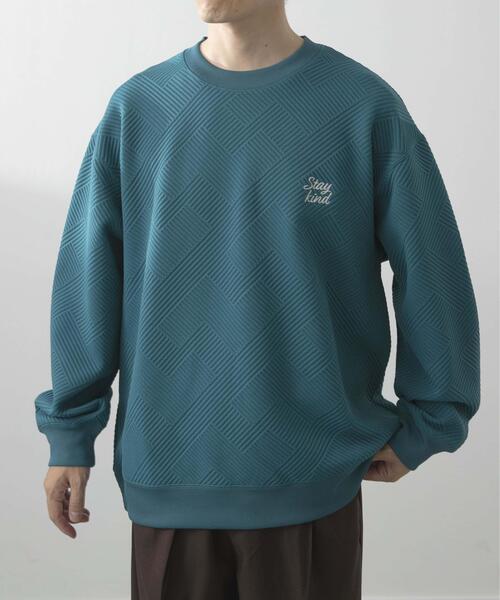 ITEMS URBANRESEARCH（アイテムズ アーバンリサーチ）の「刺繍ジャカードロングスリーブカットソー（スウェット・メンズ・ベージュ系その他/ブラウン/ホワイト/ブラック/ベージュ/グリーン系その他・LARGE/MEDIUM）」の22枚目の写真