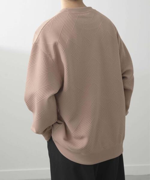 刺繍ジャカードロングスリーブカットソー（スウェット）｜ITEMS