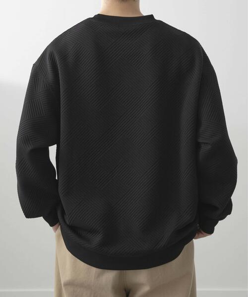 セール】刺繍ジャカードロングスリーブカットソー（スウェット