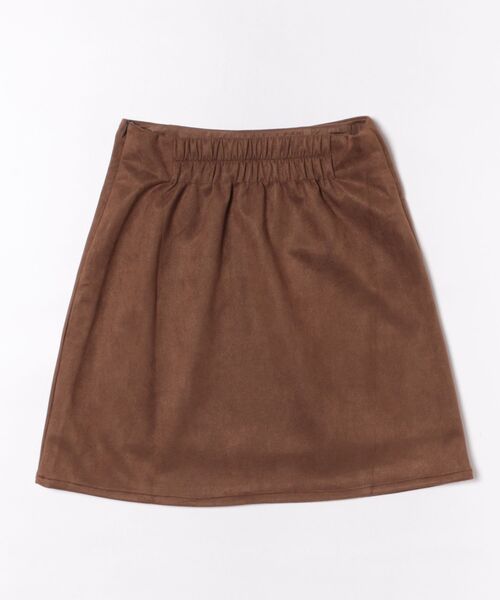 STYLEBLOCK(スタイルブロック)の「フェイクスウェードラップミニスカート(スカート・レディース・キャメル/ブラウン・M)」の3枚目の写真