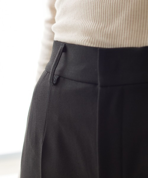 Tuche(トゥシェ)の「Tuche/トゥシェ ストレートパンツ 裏起毛 ストレッチ(その他パンツ・レディース・ダークネイビー/チャコールグレー/グレー系その他/ブラック・LARGE/MEDIUM)」の9枚目の写真