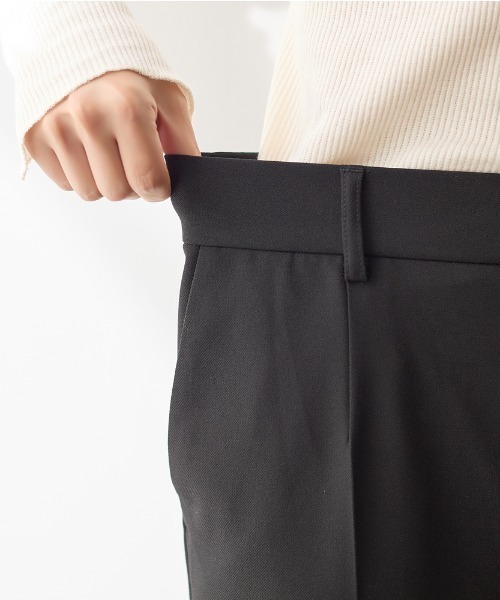 Tuche(トゥシェ)の「Tuche/トゥシェ ストレートパンツ 裏起毛 ストレッチ(その他パンツ・レディース・ダークネイビー/チャコールグレー/グレー系その他/ブラック・LARGE/MEDIUM)」の11枚目の写真