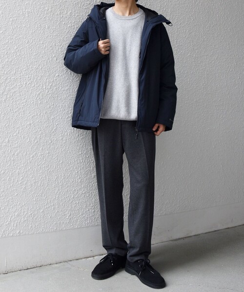 SHIPS any:〈撥水/防風等〉多機能 ダウン フード ブルゾン 25AW