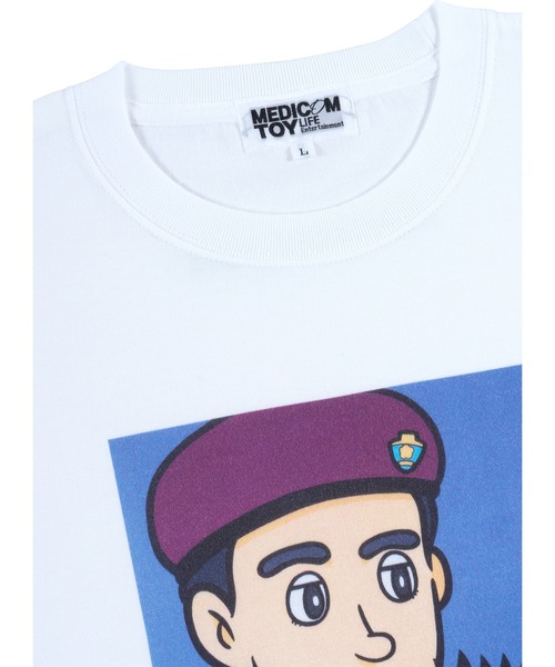 MEDICOM TOY(メディコムトイ)の「MLE HASHIZUME YUYA × THE オリバーな犬、(GOSH!!)このヤロウ MOVIE TEE "Ippei & Oliver"(Tシャツ/カットソー・メンズ・ホワイト・X-LARGE/LARGE/MEDIUM/SMALL)」の2枚目の写真