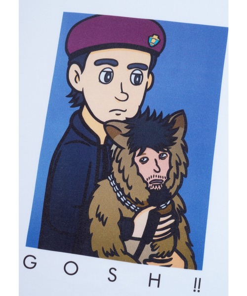 MEDICOM TOY(メディコムトイ)の「MLE HASHIZUME YUYA × THE オリバーな犬、(GOSH!!)このヤロウ MOVIE TEE "Ippei & Oliver"(Tシャツ/カットソー・メンズ・ホワイト・X-LARGE/LARGE/MEDIUM/SMALL)」の3枚目の写真