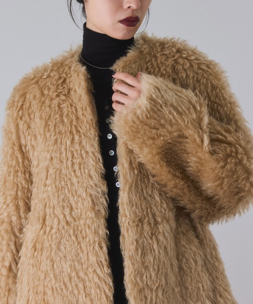 Steiffファーコート（その他アウター）｜ADAM ET ROPE'（アダムエロペ