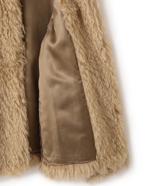 ADAM ET ROPE'(アダムエロペ)の「Steiffファーコート(その他アウター・レディース・ベージュ系その他2・FREE)」の14枚目の写真