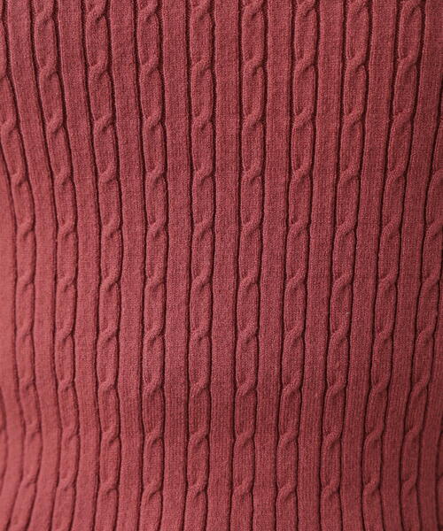 FREE'S MART（フリーズマート）の「◆〈洗える〉マシンウォッシャブルケーブルニット（ニット/セーター・レディース・グレー/ホワイト/ピンク/ネイビー・FREE）」の16枚目の写真