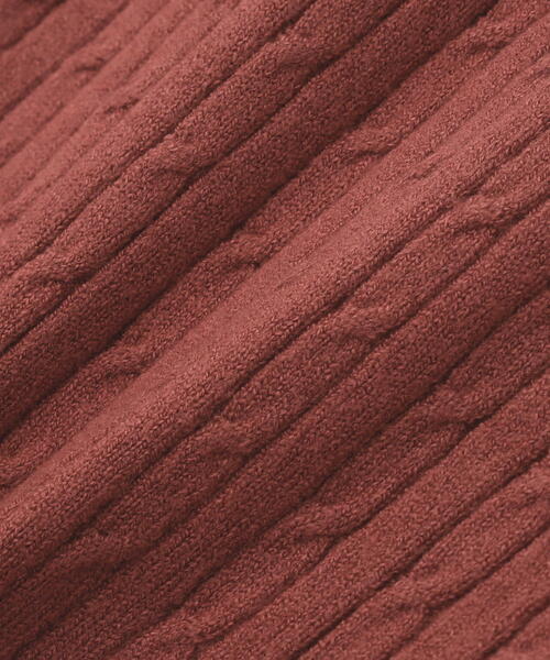 FREE'S MART（フリーズマート）の「◆〈洗える〉マシンウォッシャブルケーブルニット（ニット/セーター・レディース・グレー/ホワイト/ピンク/ネイビー・FREE）」の17枚目の写真