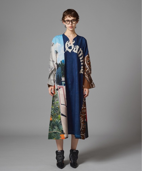 NON TOKYO(ノントーキョー)の「DIRECT PRINT PULLOVER ONE-PIECE(ワンピース・レディース・カラフル/マルチ・FREE)」の3枚目の写真