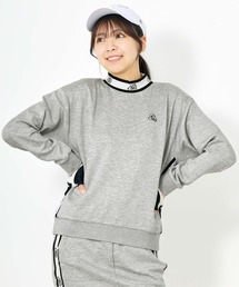 TopIsm（トップイズム）の「ゴルフウェア モックネックトレーナー スウェットジャージ リブロゴライン切替 レディース（ゴルフグッズ）」