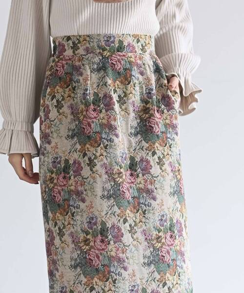 rps（アールピーエス）の「ゴブランタイトスカート（スカート・レディース・ブラック/ブラウン/アイボリー/ブラック系その他2・フリー）」の16枚目の写真