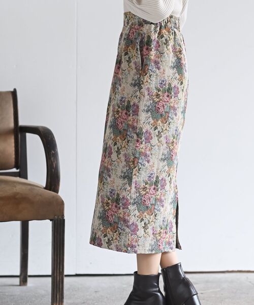 rps（アールピーエス）の「ゴブランタイトスカート（スカート・レディース・ブラック/ブラウン/アイボリー/ブラック系その他2・フリー）」の15枚目の写真