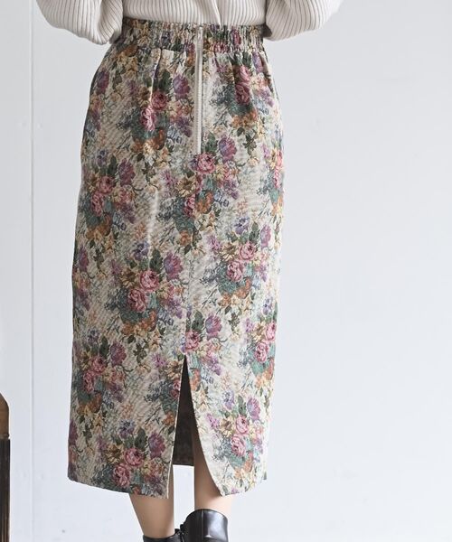 rps（アールピーエス）の「ゴブランタイトスカート（スカート・レディース・ブラック/ブラウン/アイボリー/ブラック系その他2・フリー）」の14枚目の写真