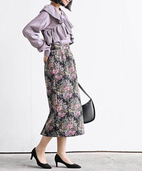 rps（アールピーエス）の「ゴブランタイトスカート（スカート・レディース・ブラック/ブラウン/アイボリー/ブラック系その他2・フリー）」の19枚目の写真