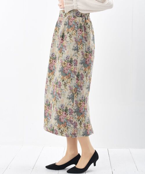 rps（アールピーエス）の「ゴブランタイトスカート（スカート・レディース・ブラック/ブラウン/アイボリー/ブラック系その他2・フリー）」の6枚目の写真