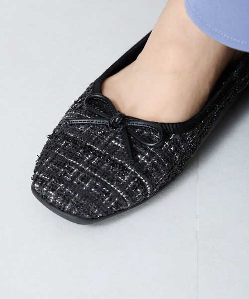 31 Sons de mode（トランテアン　ソン　ドゥ　モード）の「スクエアトゥバレエシューズ/R-4009（バレエシューズ・レディース・ブラック/グレー/ブルー/レッド/ゴールド・33/35/36/37/38/39/40/41/42/43/34）」の9枚目の写真