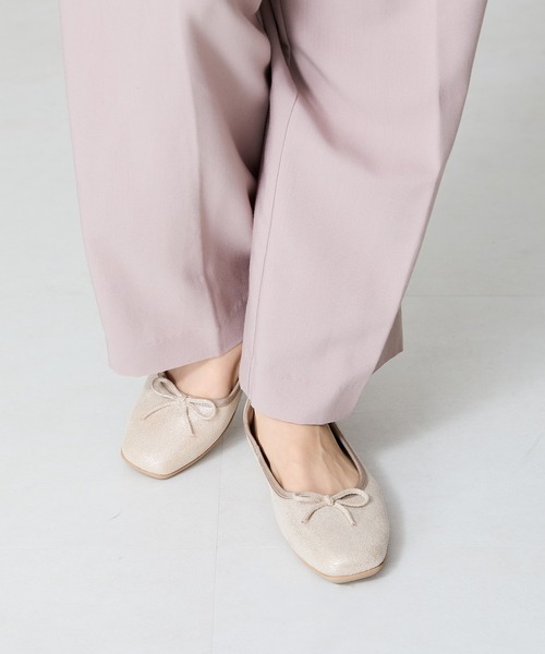 31 Sons de mode（トランテアン　ソン　ドゥ　モード）の「スクエアトゥバレエシューズ/R-4009（バレエシューズ・レディース・ブラック/グレー/ブルー/レッド/ゴールド・33/35/36/37/38/39/40/41/42/43/34）」の8枚目の写真