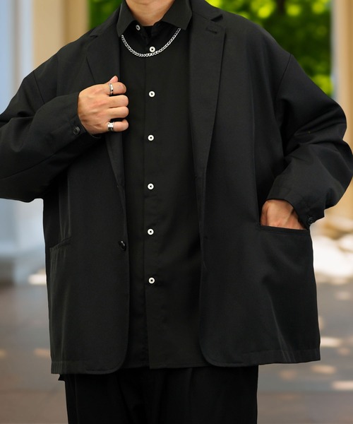 Burner(バーナー)の「【GROOVY STORE】バルーン袖ルーズレギュラーカラーシャツ(シャツ/ブラウス・メンズ・ブラック/オフホワイト/スミクロ/ダークブラウン系/バーガンディー・M/L)」の21枚目の写真