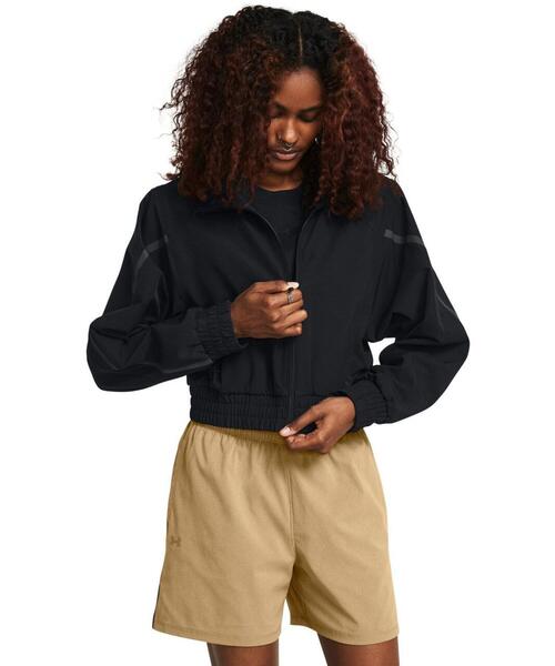UNDER ARMOUR(アンダーアーマー)の「UAアンストッパブル クロップ ジャケット(ライフスタイル/レディース)(その他アウター・レディース・ブラック・M/XL/L/S)」の1枚目の写真