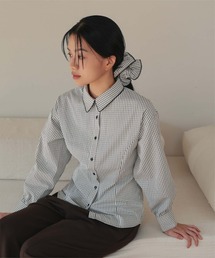 シュシュセットパネルラインブラウス