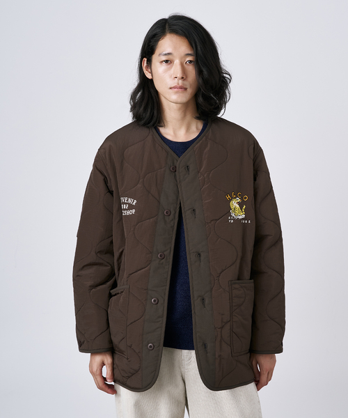 【完売商品】新品タグ付き　パシオーネ　ボリュームスリーブキルティングブルゾン HYO-HYO リップストップナイロン キルティングブルゾン（ミリタリー