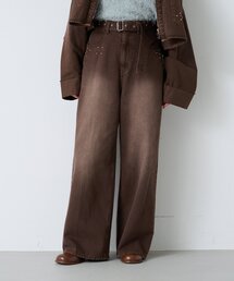 デニムパンツ（ブラウン/茶色系）ファッション通販 - ZOZOTOWN