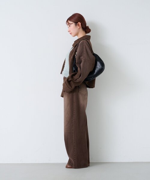 Kastane（カスタネ）の「【セットアップ対応/2サイズ展開/低身長サイズ】ビジュー付きデニムパンツ（デニムパンツ・レディース・ブラウン/ブラック/インディゴブルー・0/1）」の18枚目の写真