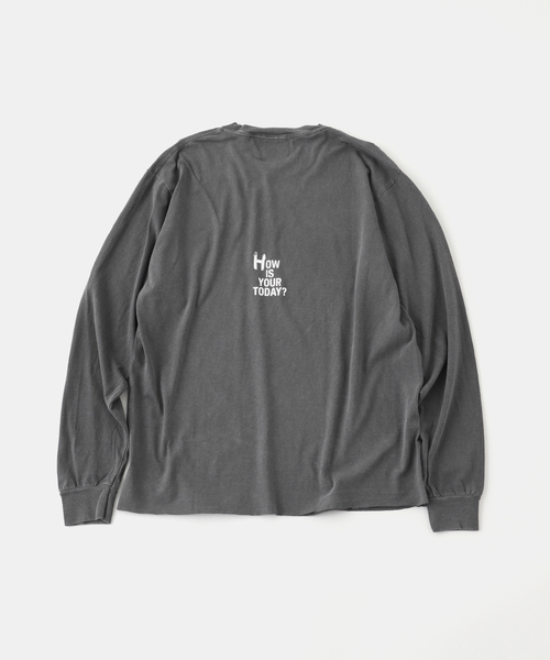 TODAY edition(トゥデイエディション)の「TODAY edition / トゥデイエディション NEW YORK LS TEE(Tシャツ/カットソー・メンズ・ホワイト/チャコールグレー・MEDIUM/LARGE)」の3枚目の写真