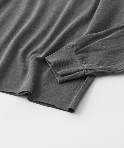 TODAY edition(トゥデイエディション)の「TODAY edition / トゥデイエディション NEW YORK LS TEE(Tシャツ/カットソー・メンズ・ホワイト/チャコールグレー・MEDIUM/LARGE)」の4枚目の写真