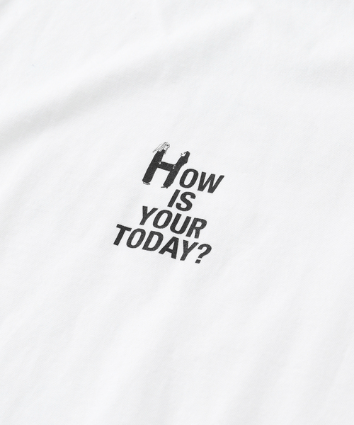 TODAY edition(トゥデイエディション)の「TODAY edition / トゥデイエディション NEW YORK LS TEE(Tシャツ/カットソー・メンズ・ホワイト/チャコールグレー・MEDIUM/LARGE)」の6枚目の写真