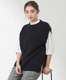 AMACA（アマカ）の「チュニックニットベスト（ベスト）」