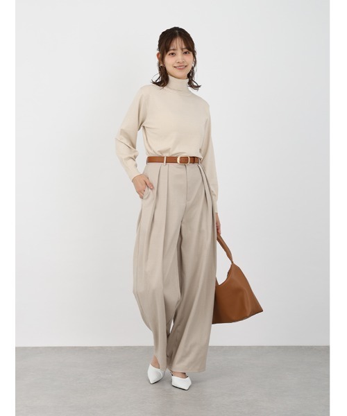 Edit Sheen（エディットシーン）の「ソフトタッチホーボーバッグ（ショルダーバッグ・レディース・キャメル/ベージュ/ブラック・FREE）」の6枚目の写真