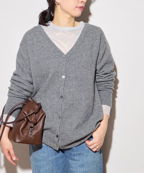 ラクーンMIX Vネックカーディガン（カーディガン/ボレロ）｜journal