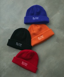 BLANK HOTEL（ブランクホテル）の「Logo Embroidered Rib Knit Beanie / ロゴ刺繍リブニットビーニー（ニットキャップ/ビーニー）」