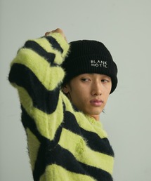 BLANK HOTEL（ブランクホテル）の「Logo Embroidered Rib Knit Beanie / ロゴ刺繍リブニットビーニー（ニットキャップ/ビーニー）」