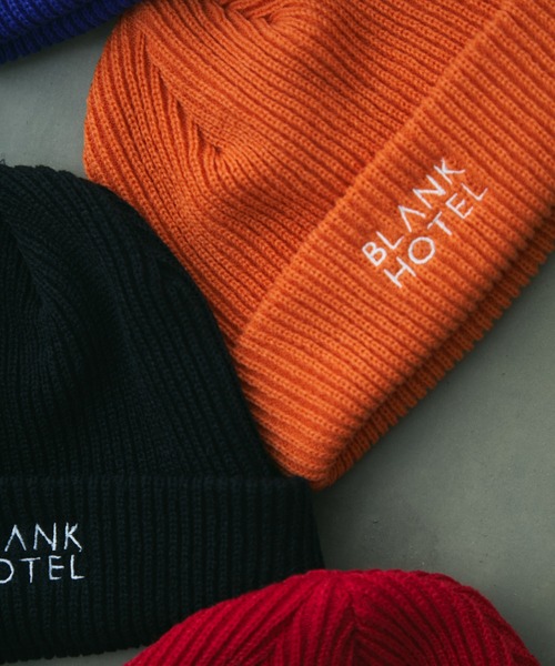 Logo Embroidered Rib Knit Beanie / ロゴ刺繍リブニットビーニー