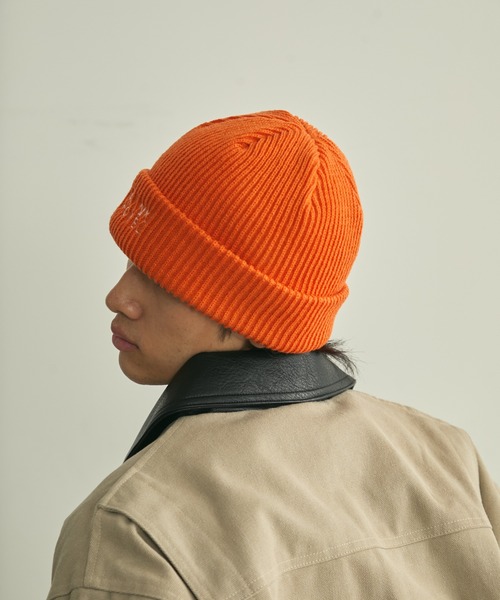 Logo Embroidered Rib Knit Beanie / ロゴ刺繍リブニットビーニー