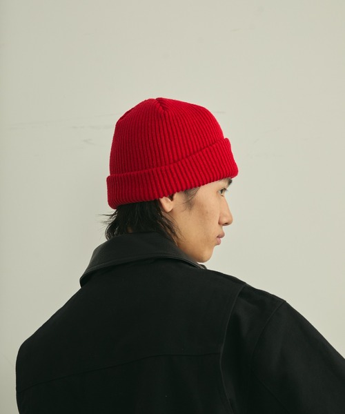 Logo Embroidered Rib Knit Beanie / ロゴ刺繍リブニットビーニー