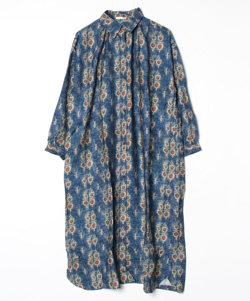 sandy（サンディー）の「モザイクプリントレギュラーカラーOP（ワンピース・レディース・その他/その他1/ネイビー/グリーン・FREE）」の3枚目の写真