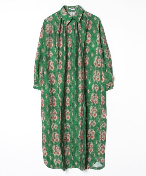 sandy（サンディー）の「モザイクプリントレギュラーカラーOP（ワンピース・レディース・その他/その他1/ネイビー/グリーン・FREE）」の2枚目の写真