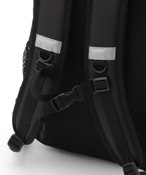 X-girl Stages（エックスガールステージス）の「ロゴ& リフレクターパイピングバックパック（バックパック/リュック・キッズ・ラベンダー/ブラック/ライトブルー・F）」の8枚目の写真