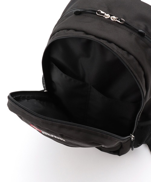 X-girl Stages（エックスガールステージス）の「ロゴ& リフレクターパイピングバックパック（バックパック/リュック・キッズ・ラベンダー/ブラック/ライトブルー・F）」の18枚目の写真