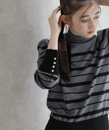 【洗える】ウォッシャブルウールフレンチボーダーニット